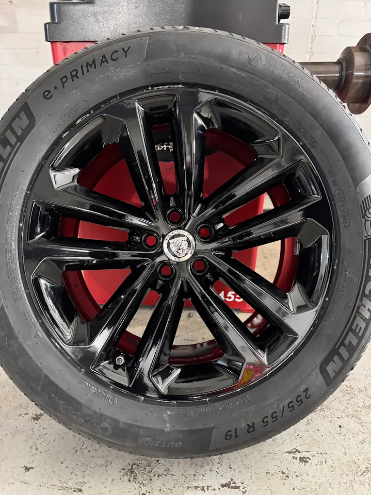 Gloss black alloy wheel completed by JD Wheels